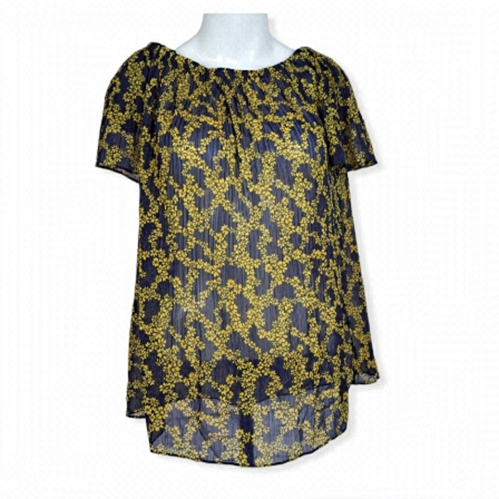 MICHAEL Kors Navy‎ & Gold Hoho Top